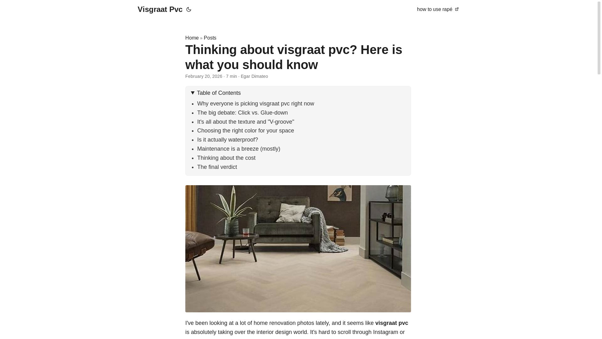 website screenshot of https://visgraat-pvc.pages.dev/