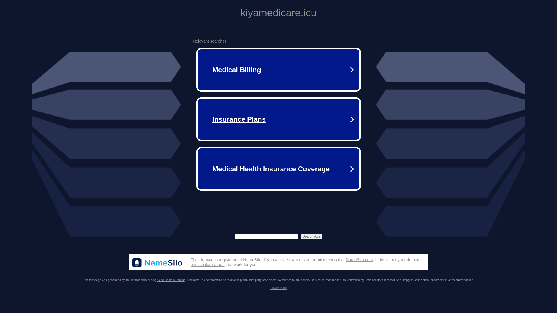 website screenshot of https://kiyamedicare.icu/