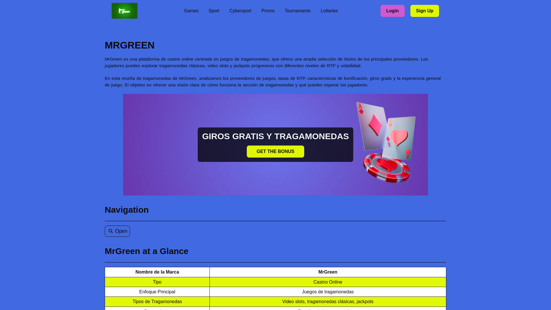 website screenshot of https://mrgreen-login-live.pages.dev/
