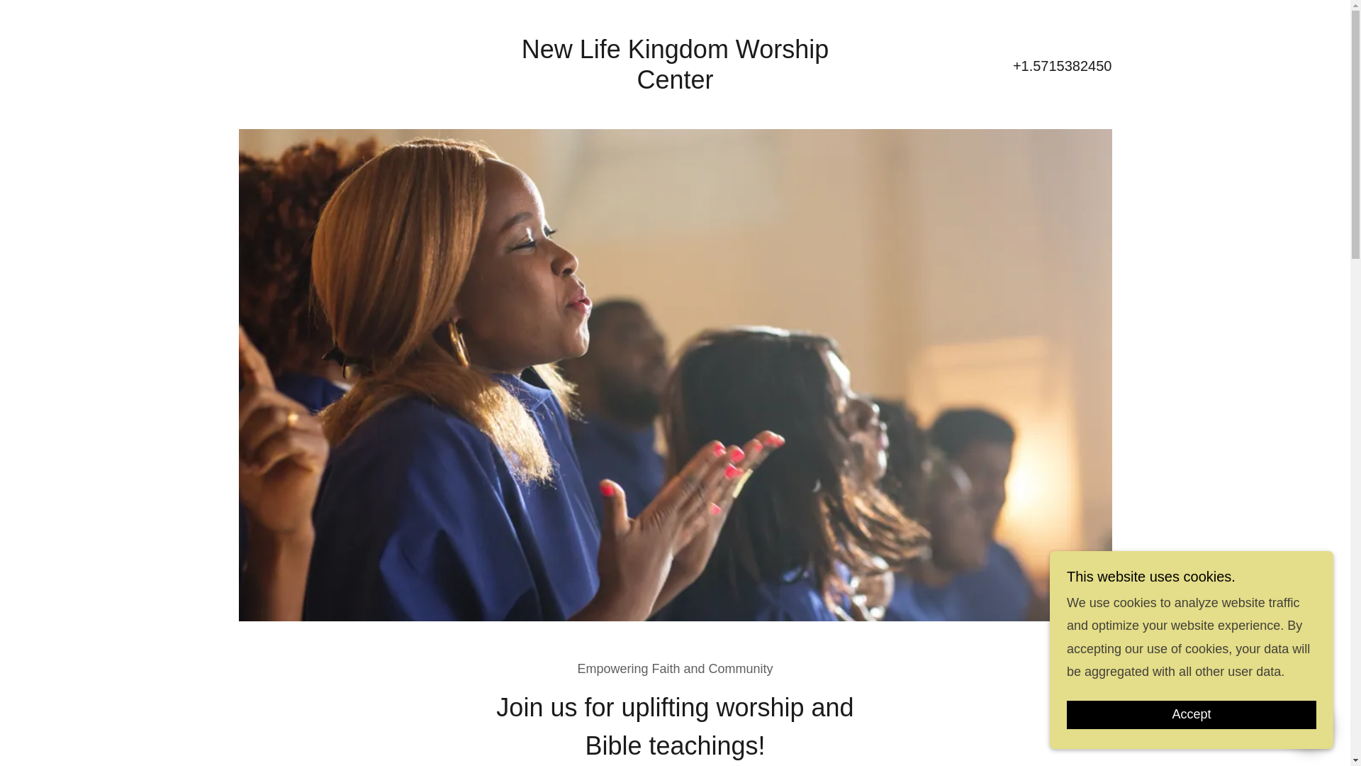 website screenshot of https://nlkworshipcenter.org/