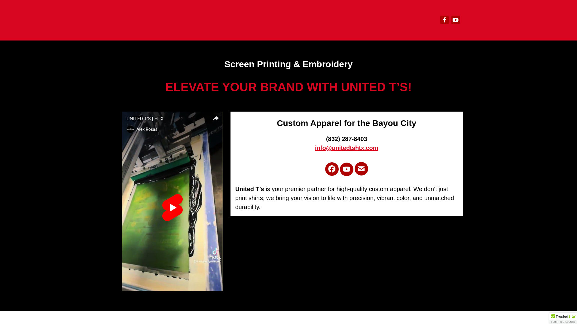 website screenshot of https://unitedtshtx.com/