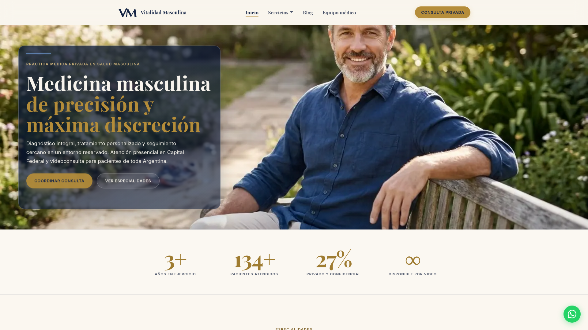 website screenshot of https://vitalidadmasculina.com.ar/