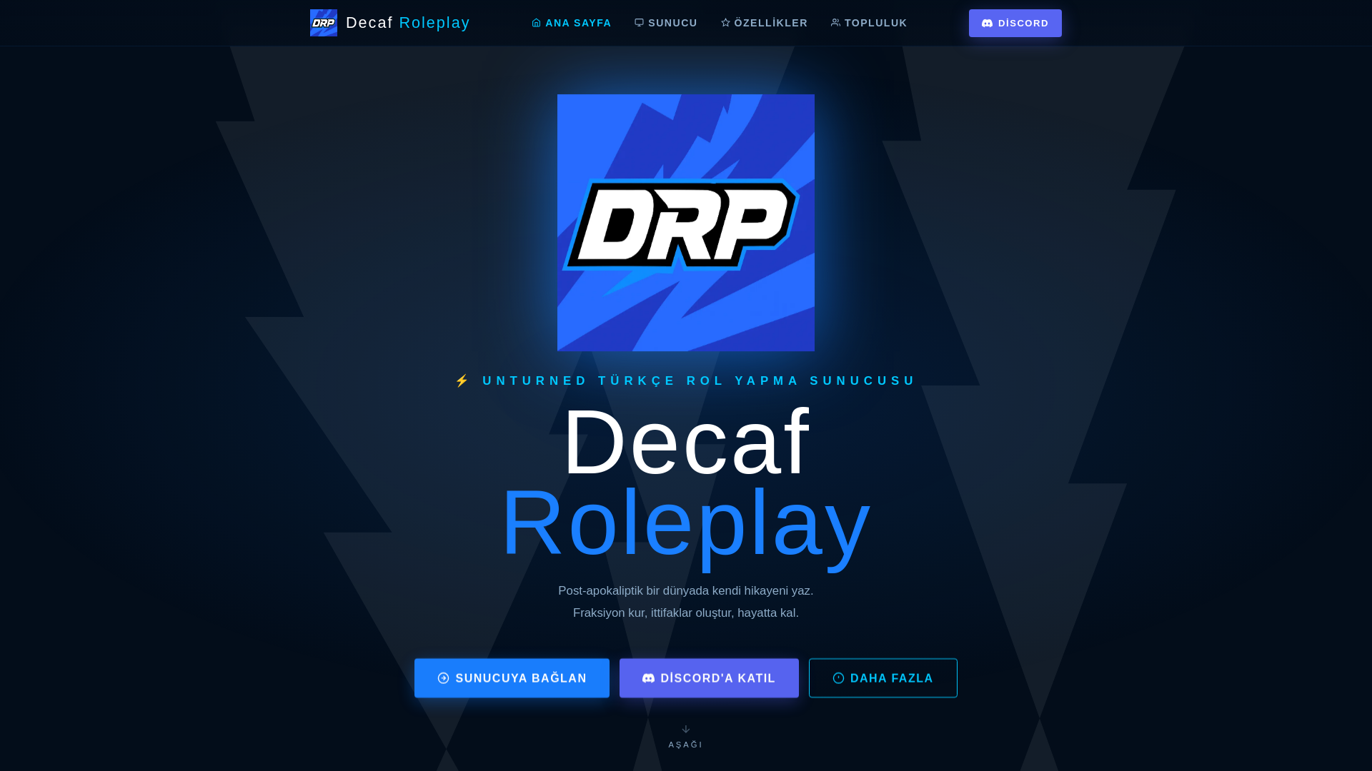 website screenshot of https://decaf-roleplay.com.tr/