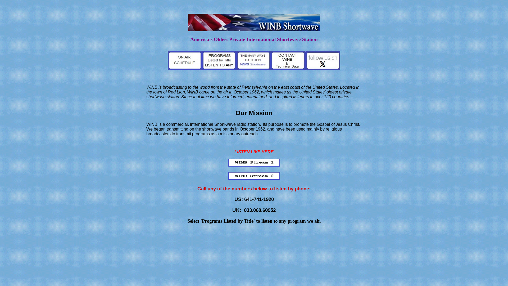 website screenshot of https://winb.com/