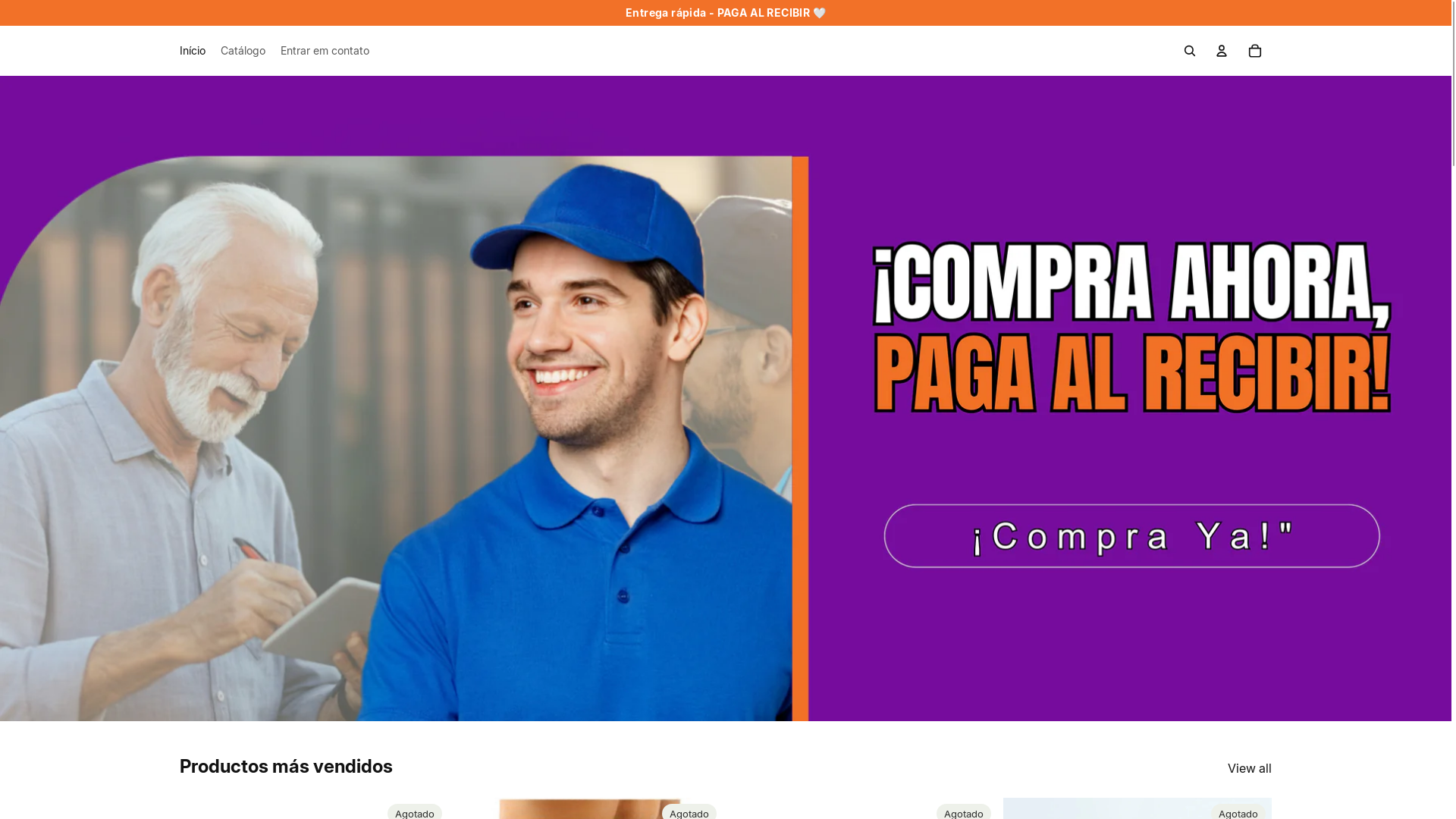 website screenshot of https://mercadoalclick.com/