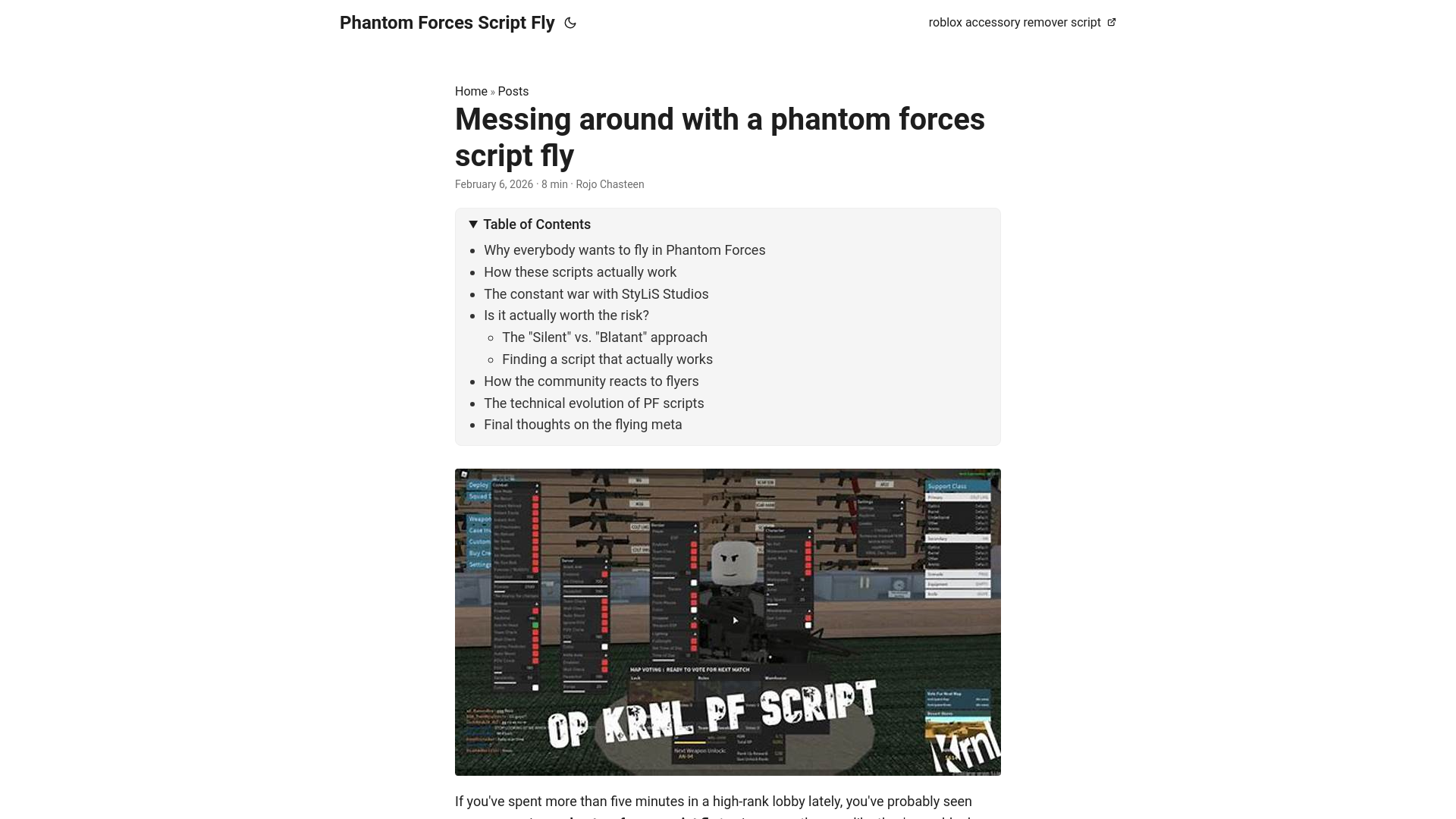 website screenshot of https://phantom-forces-script-fly.pages.dev/
