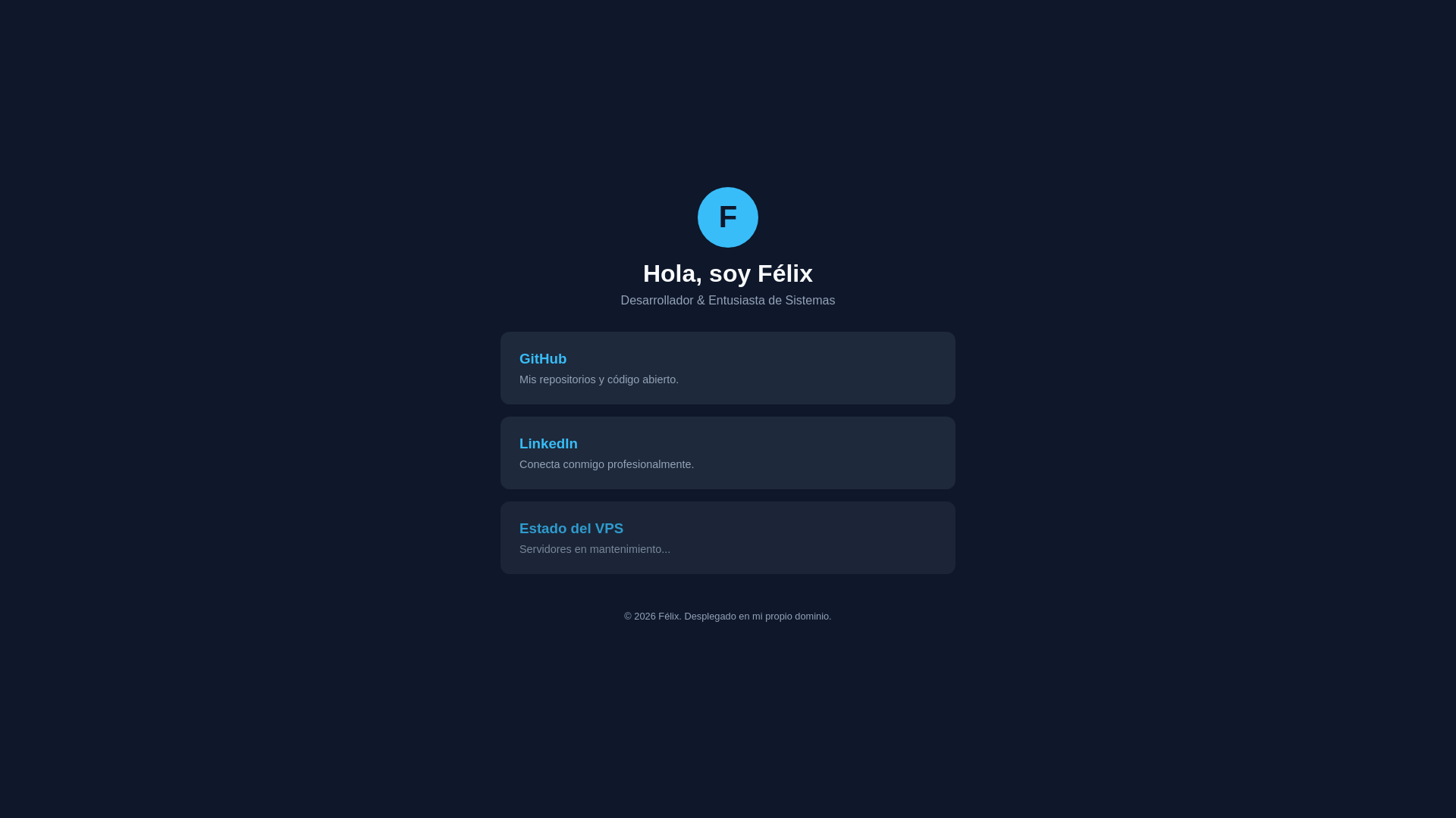 website screenshot of https://helloworld-felixllorente.pages.dev/