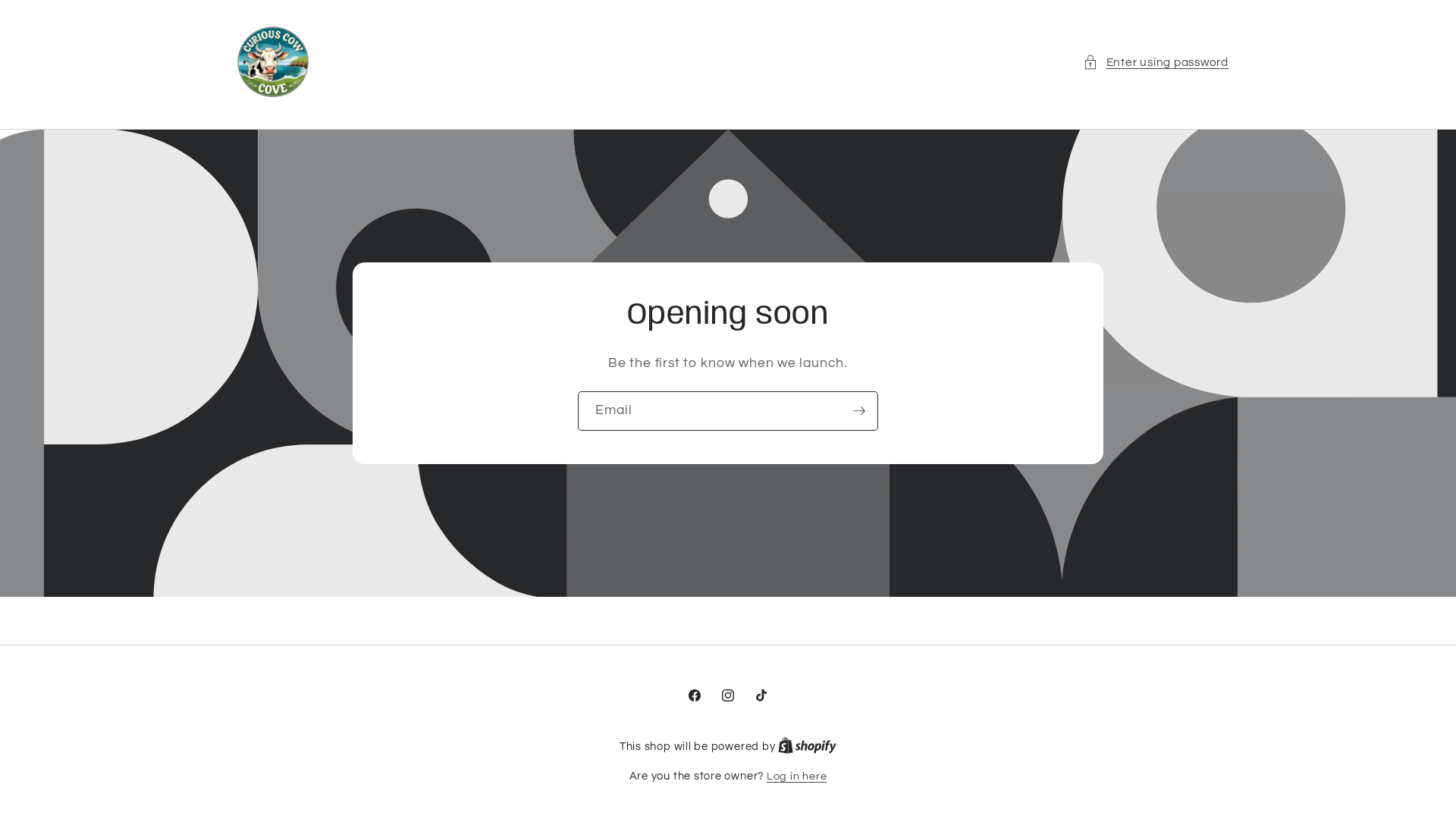 website screenshot of https://curiouscowcove.com/