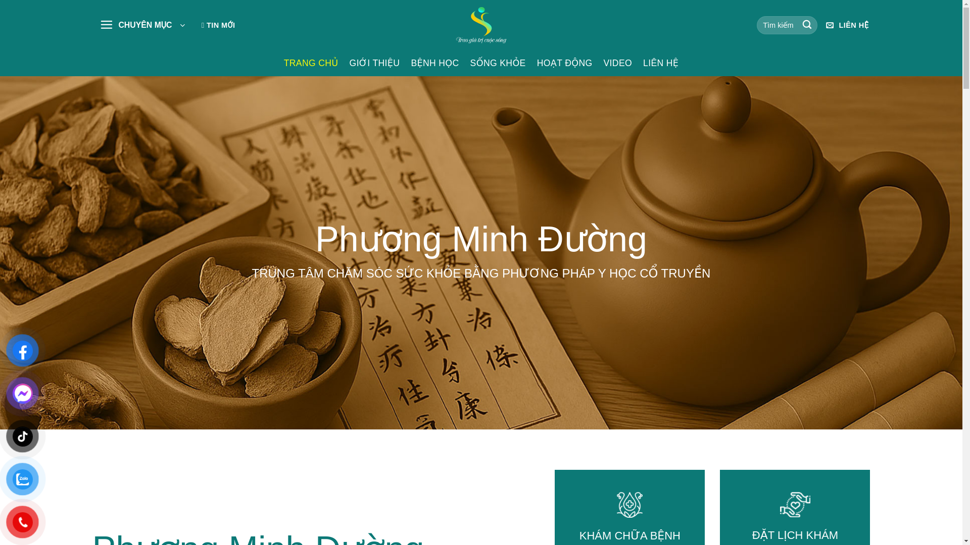 website screenshot of https://phuongminhclinic.com/