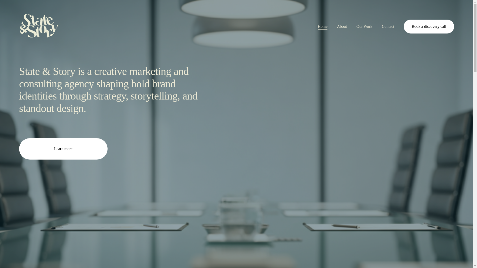 website screenshot of https://stateandstorycreative.com/