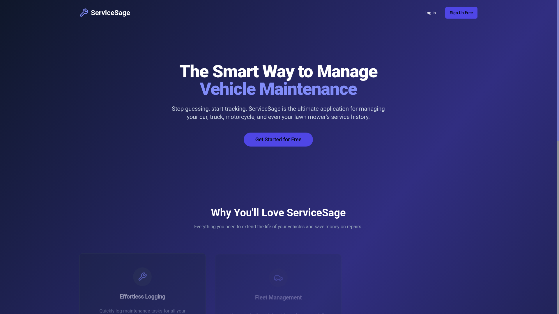 website screenshot of https://servicesageauto.com/