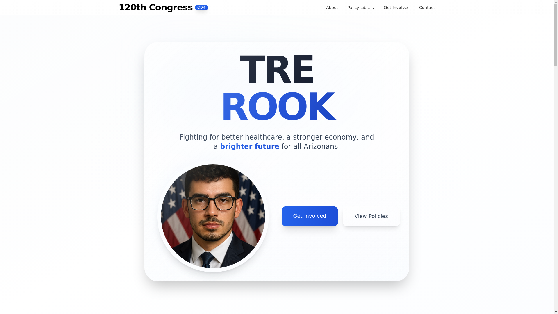 website screenshot of https://trerook.org/