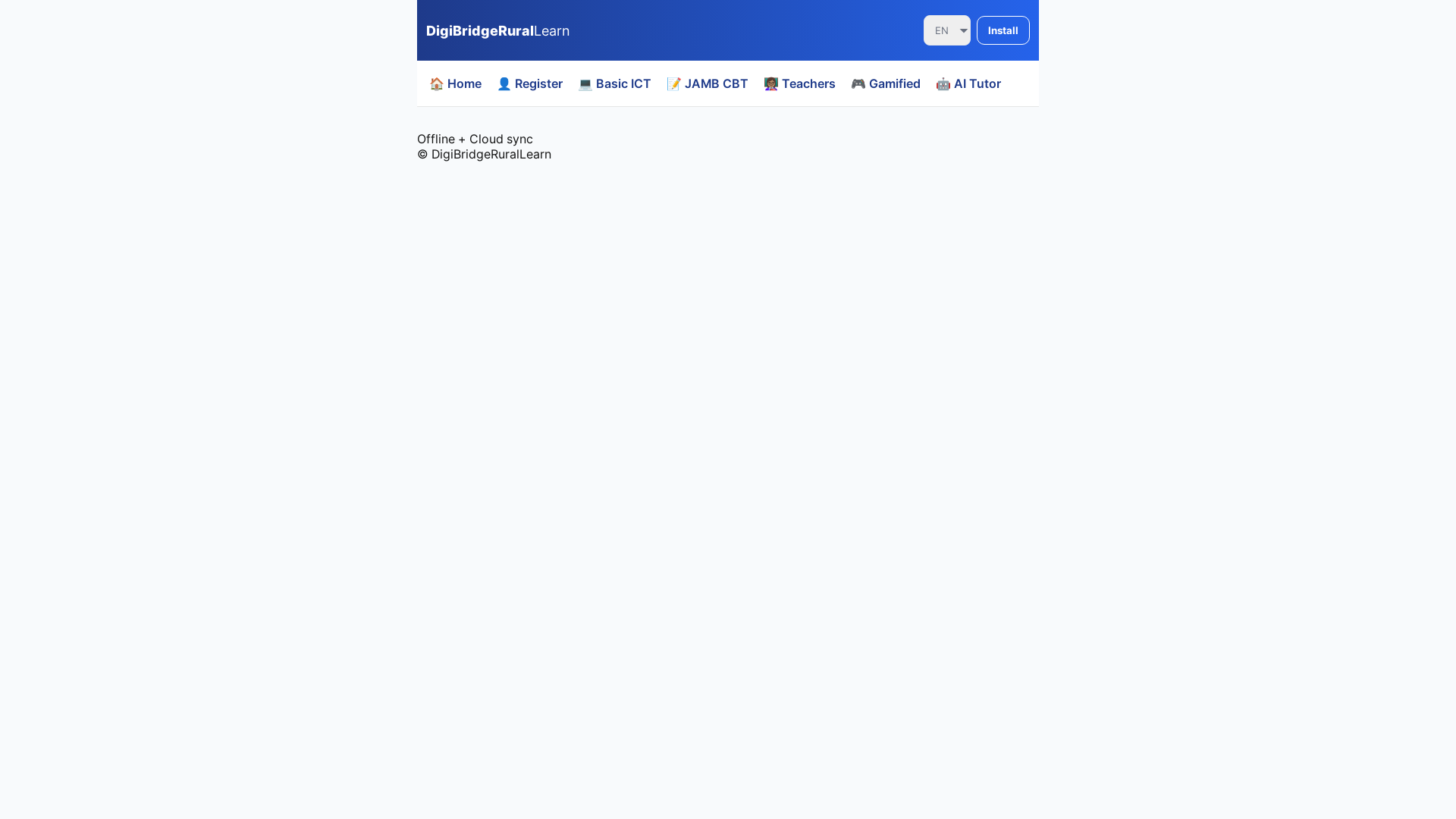 website screenshot of https://digibridgerurallearn4.pages.dev/