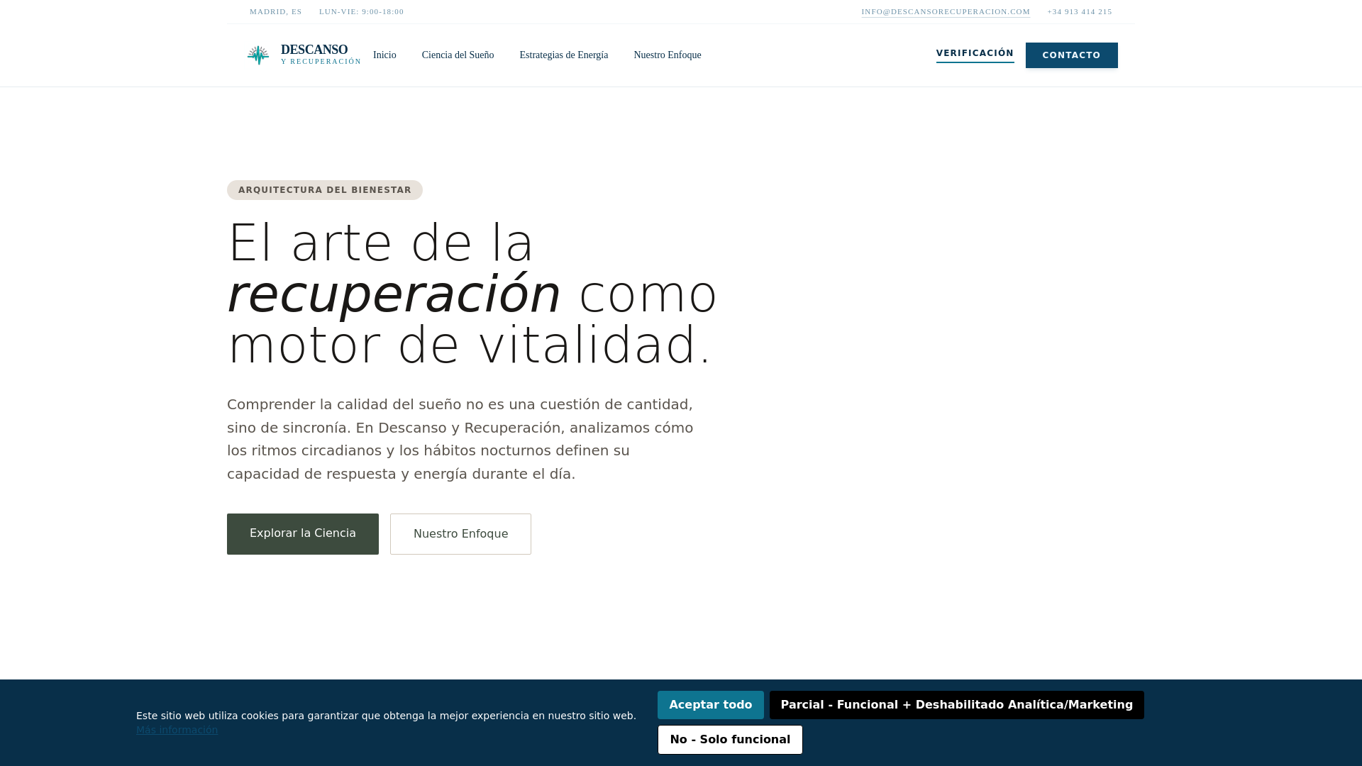 website screenshot of https://descansorecuperacionqb.info