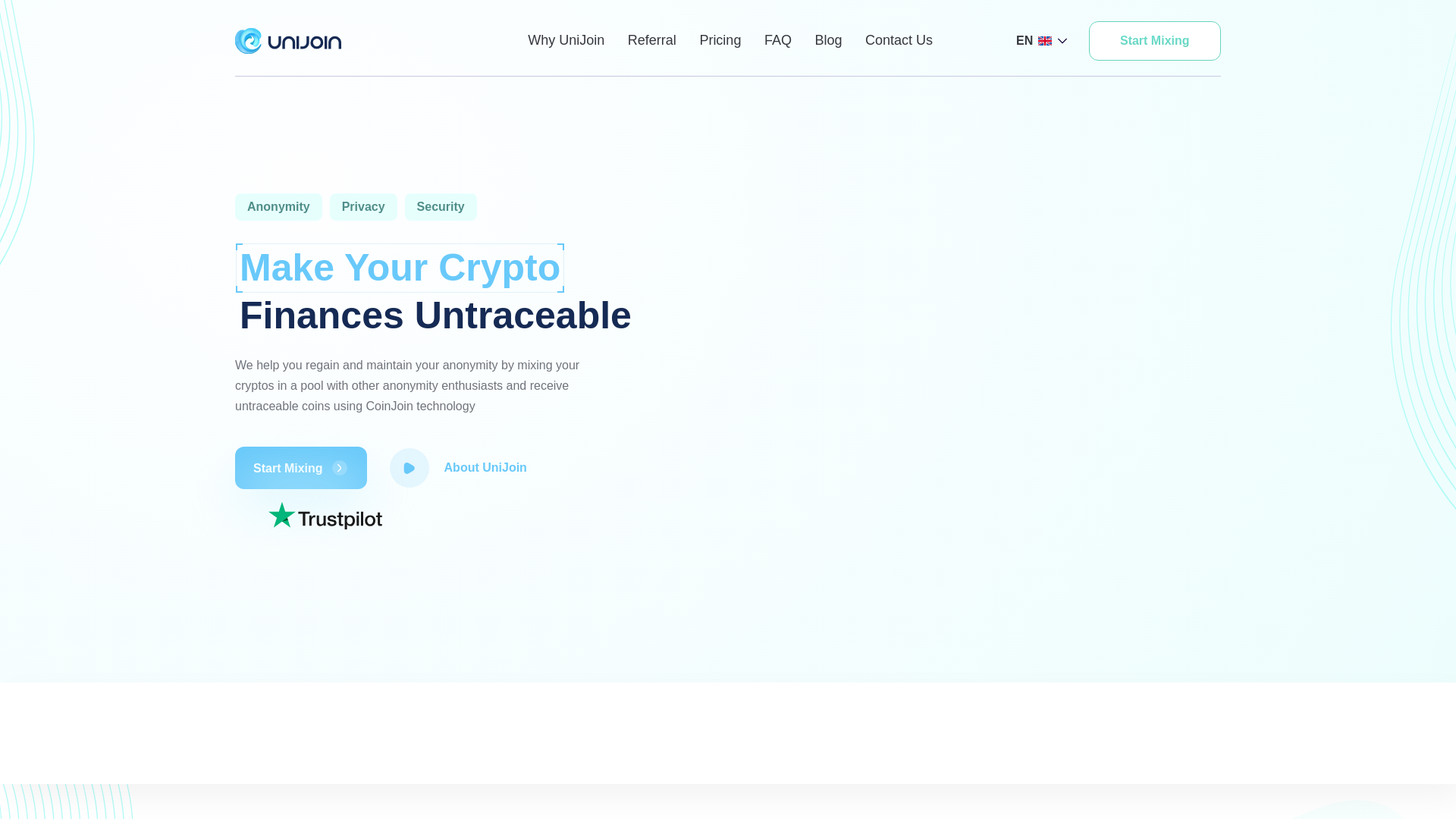 website screenshot of https://unijoin.run/