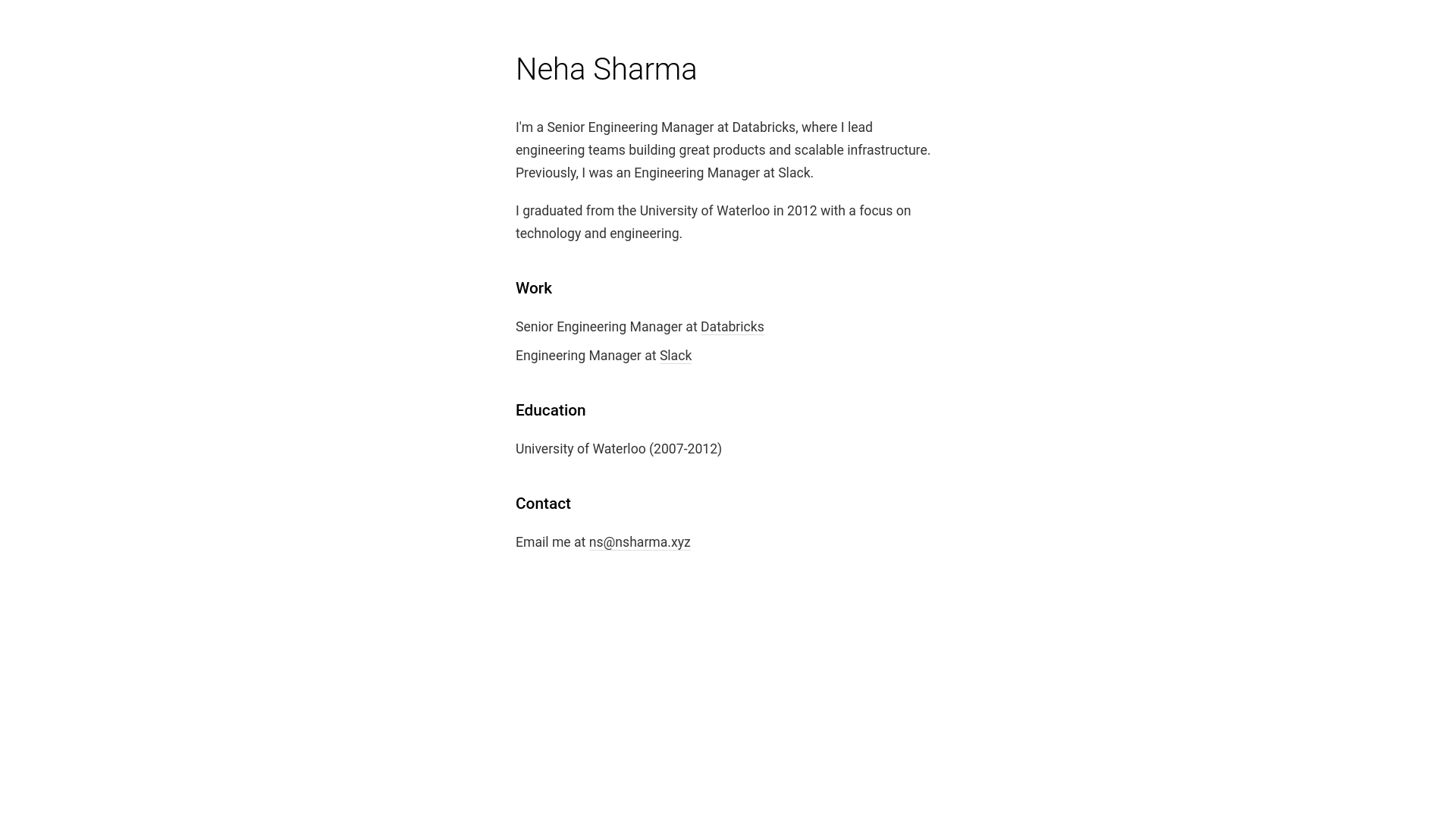 website screenshot of https://nsharma-xyz.pages.dev/