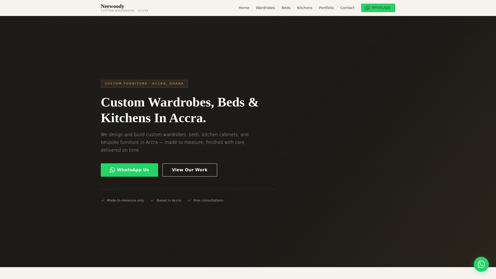 website screenshot of https://neewoody-site.pages.dev/