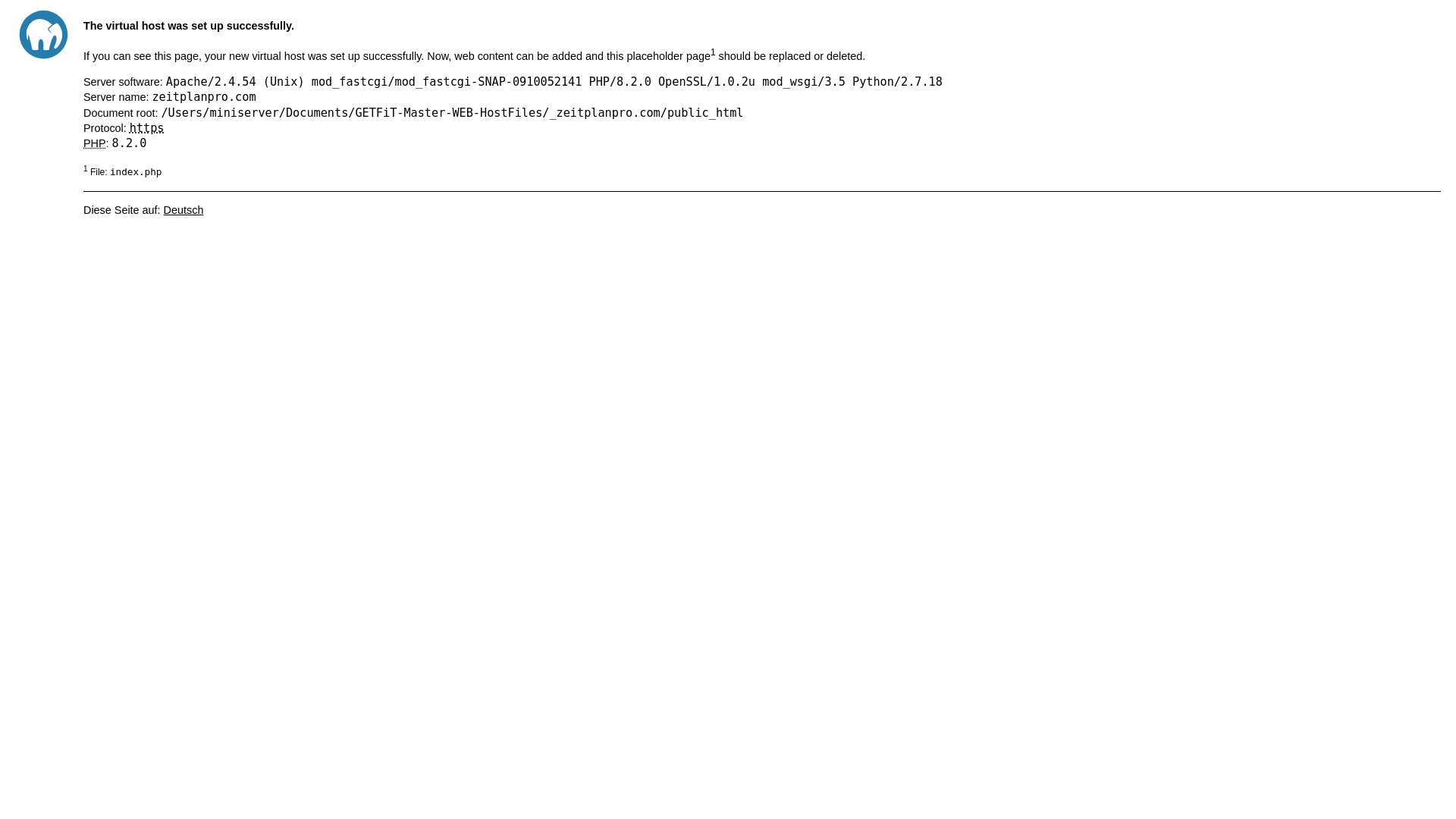 website screenshot of https://zeitplanpro.com/