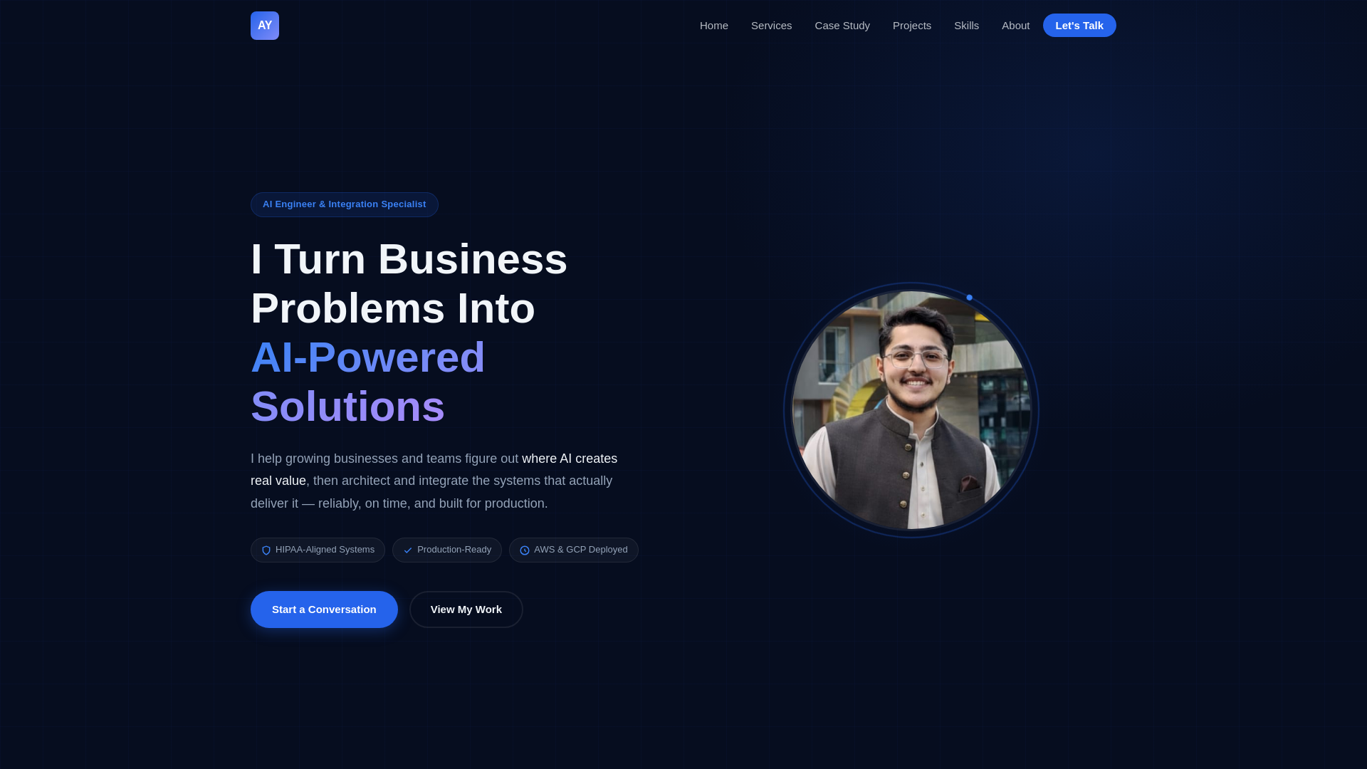 website screenshot of https://asadullahyousaf.com/