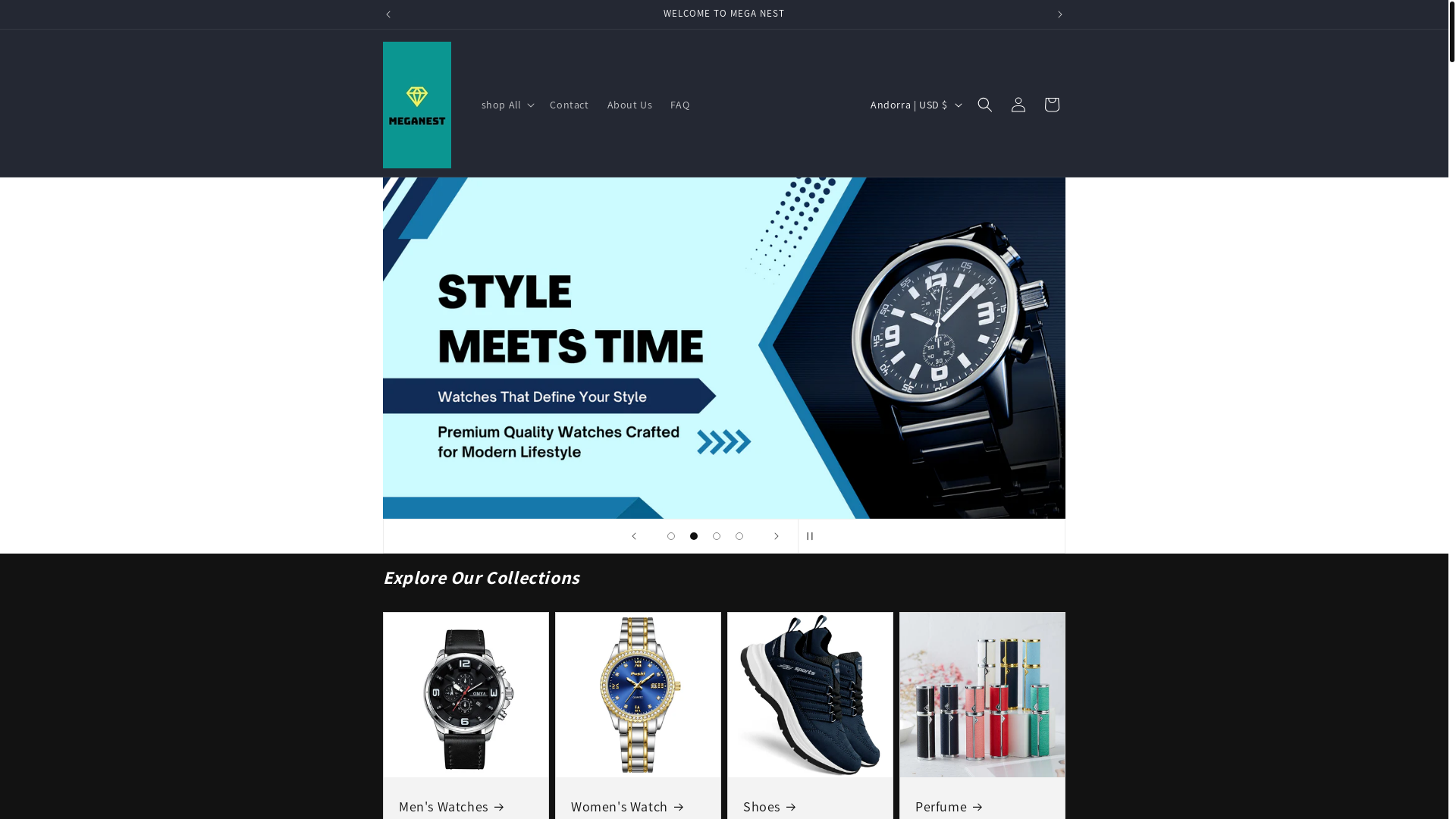 website screenshot of https://megaaaanest.com/