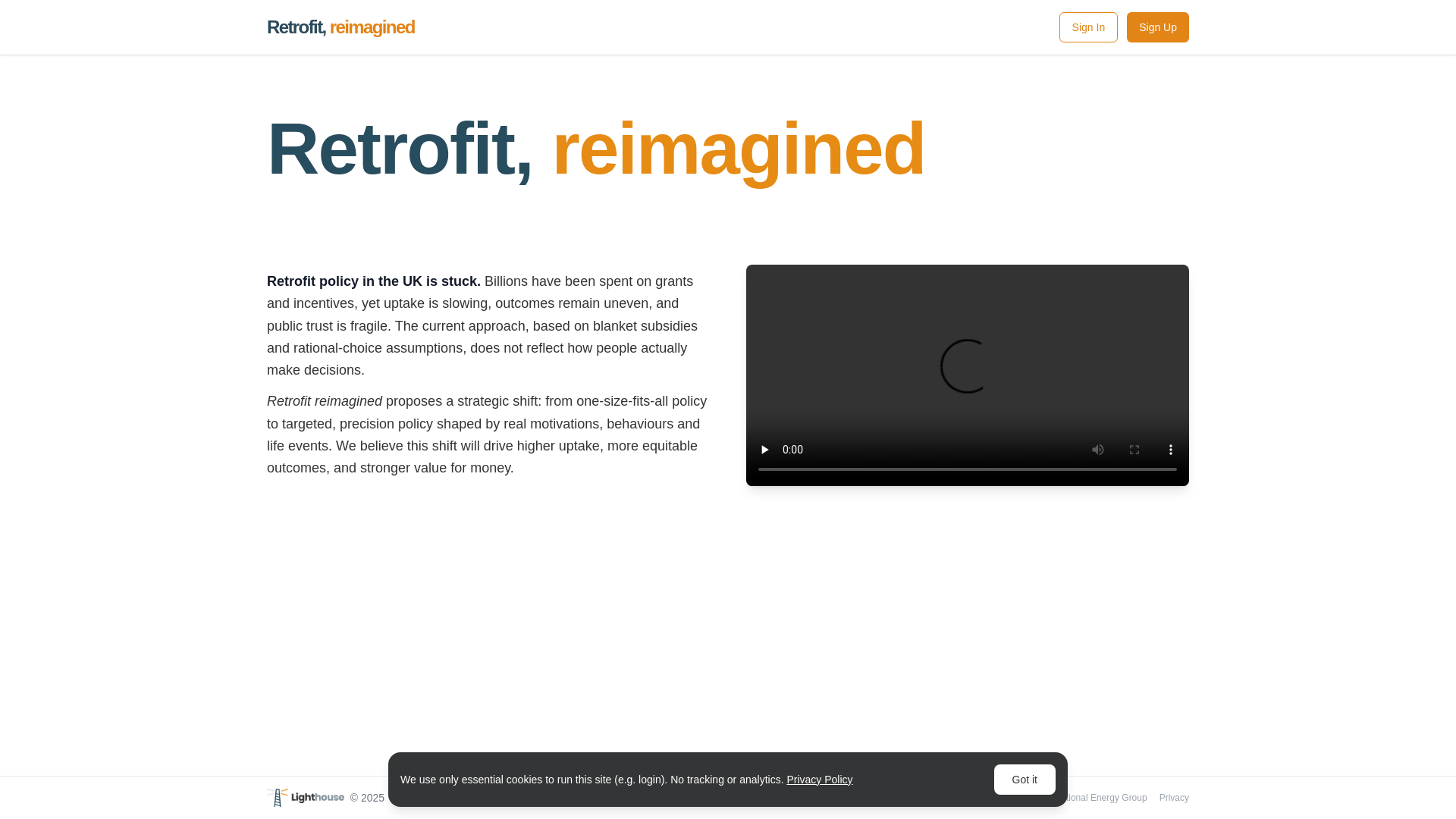 website screenshot of https://www.retrofitreimagined.uk/