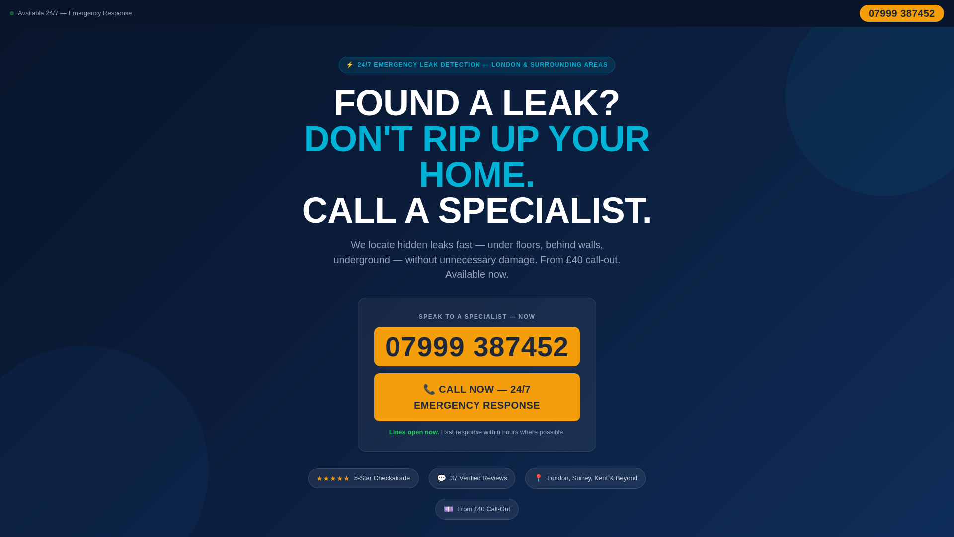 website screenshot of https://leakdetectionltd.co.uk/