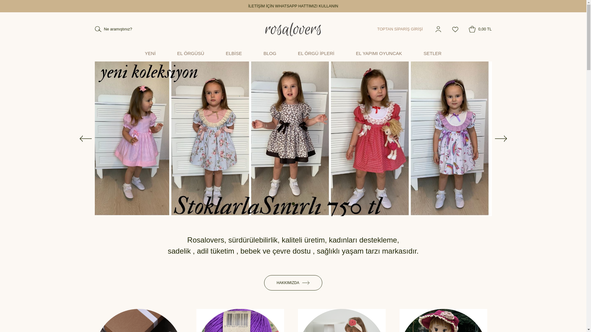 website screenshot of https://rosakidsorganic.com/