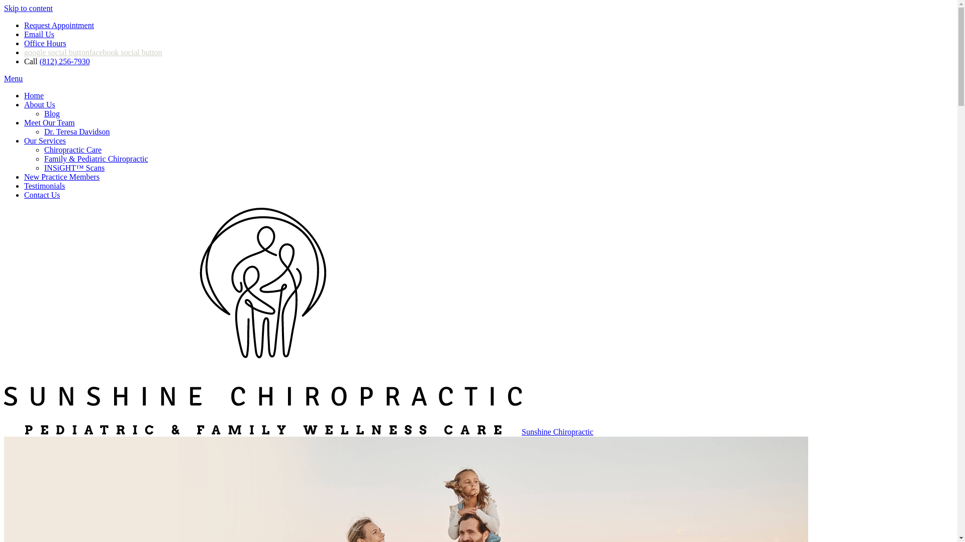 website screenshot of https://sunshinechiropractor.com/