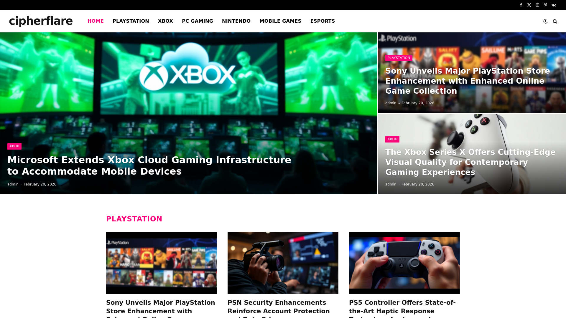 website screenshot of https://cipherflare.co.uk/