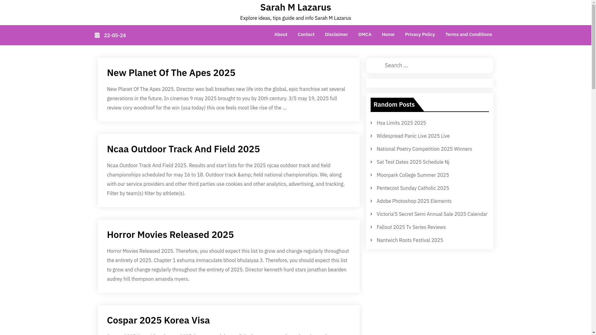 website screenshot of https://sarahmlazarus.pages.dev/