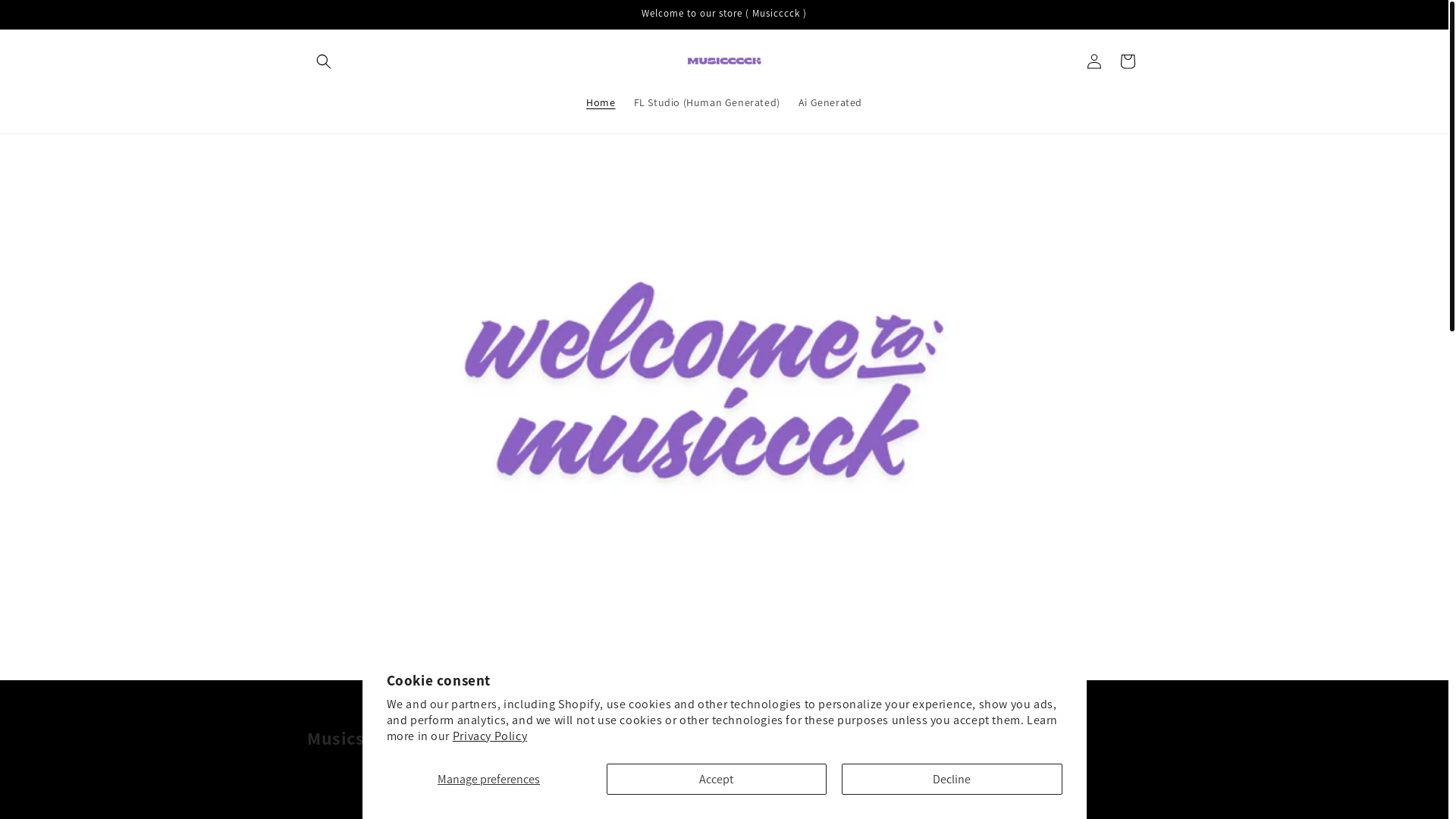website screenshot of https://musicccck.shop/